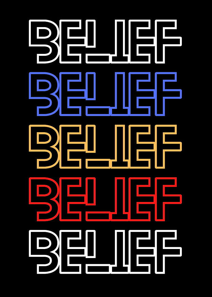 inspirational word Belief