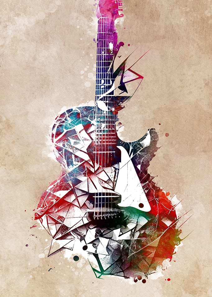 Guitar music art
