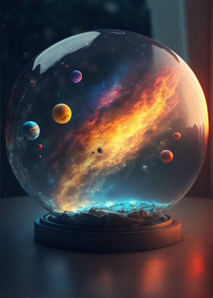 Galaxy in a sphere