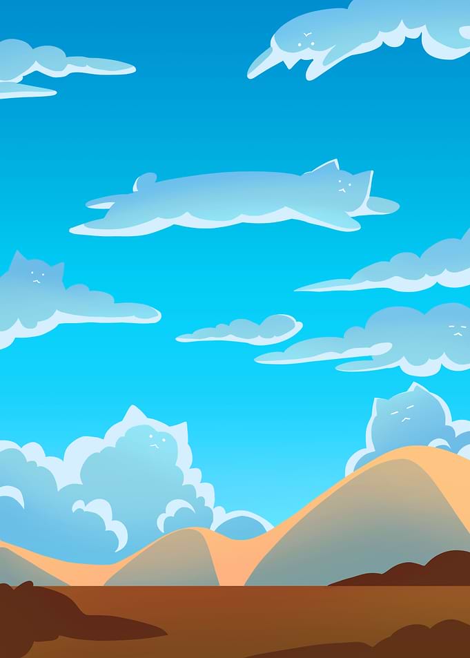 The sunny cat