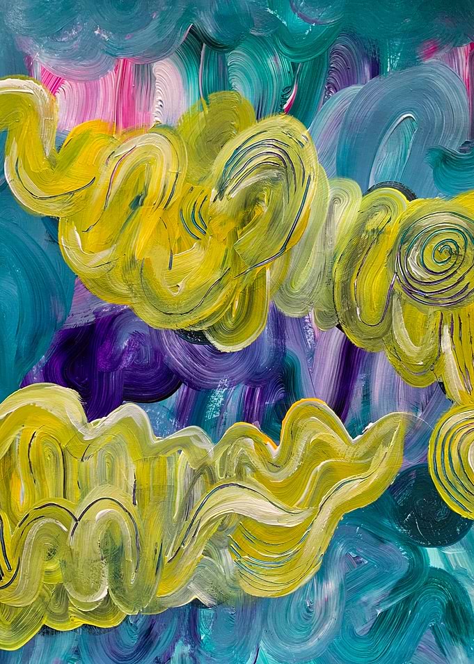 Yellow swirls