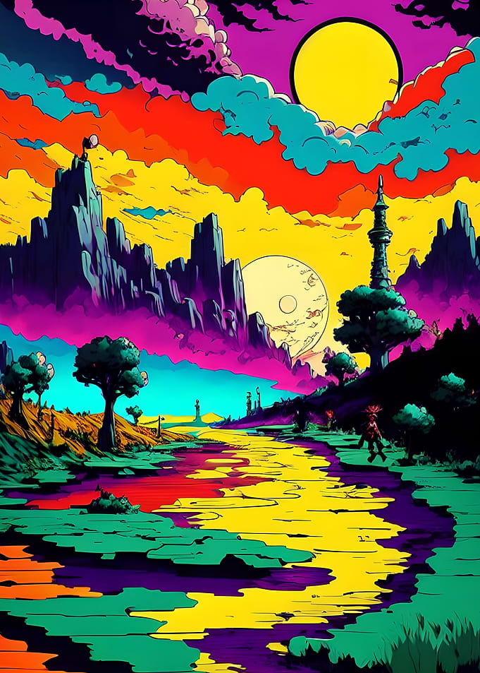 Colorful sunset