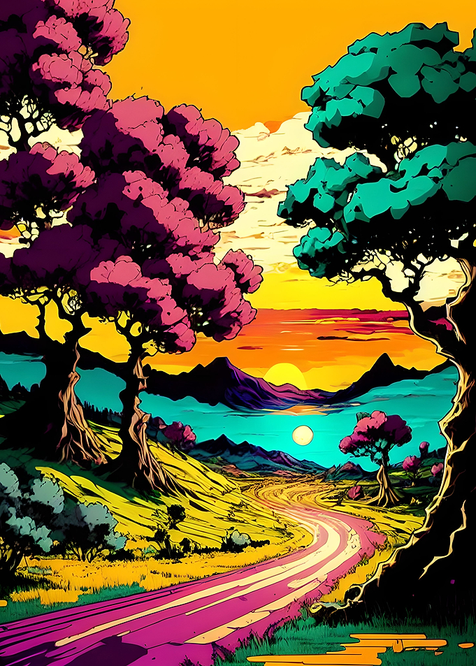Colorful sunset
