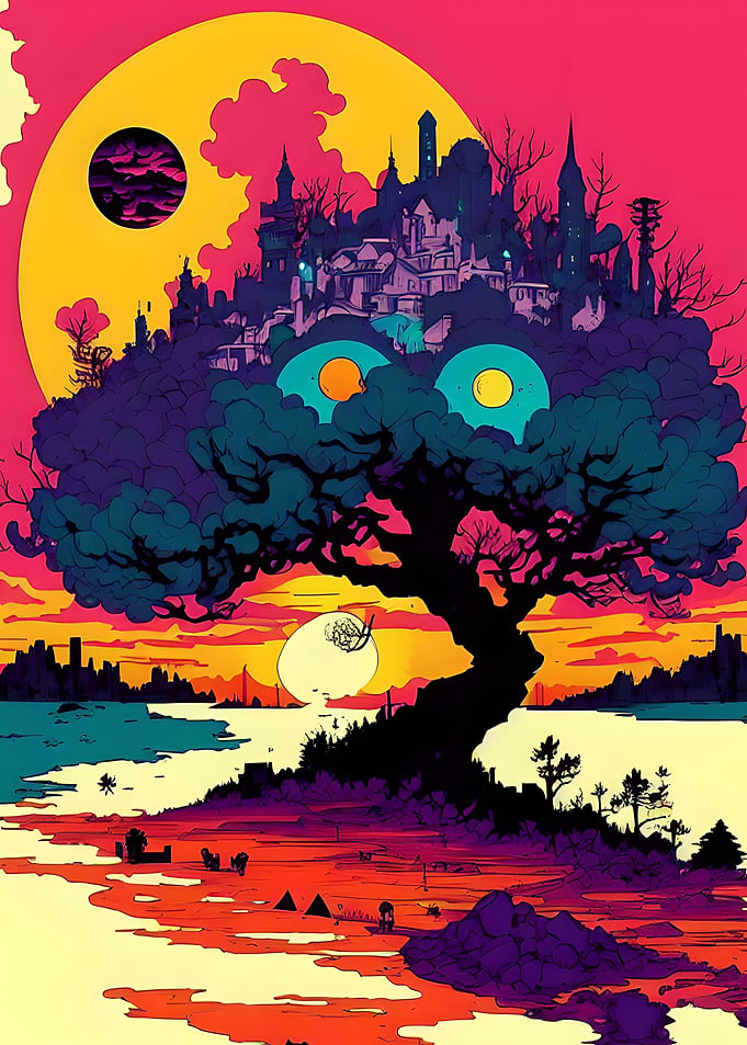 Colorful sunset