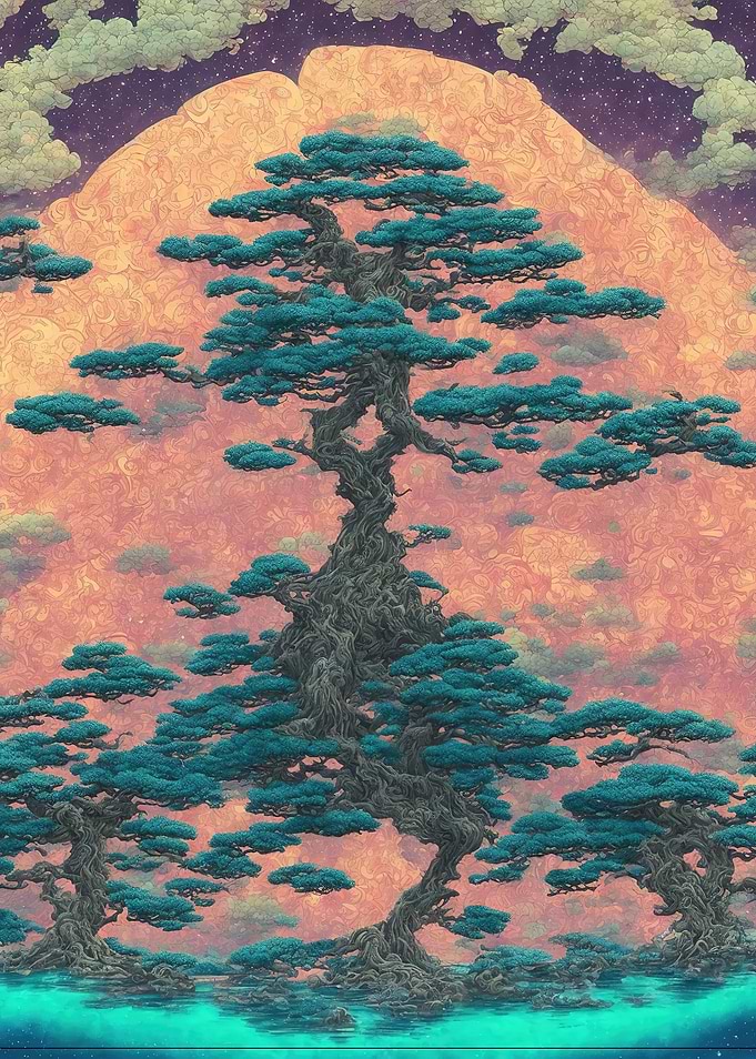 Bonsai inspired landscape
