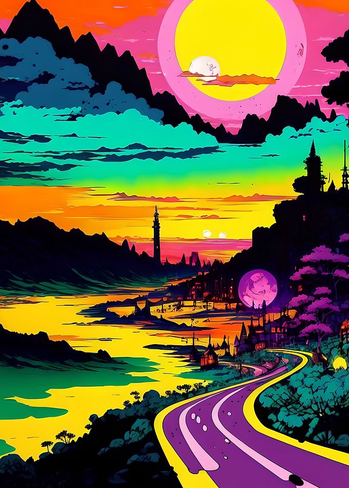 Colorful sunset