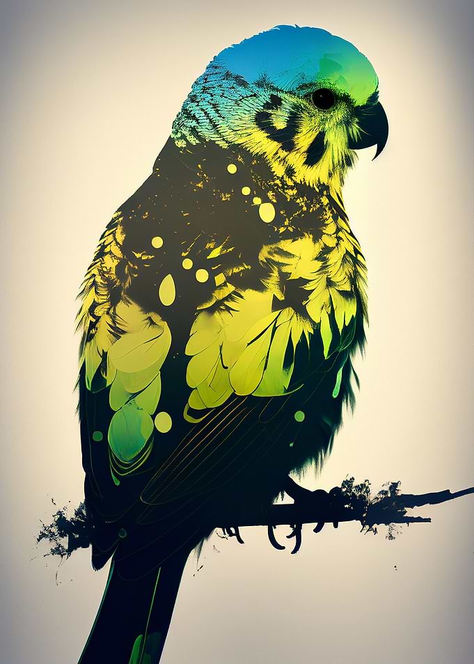 Budgie Silhouette