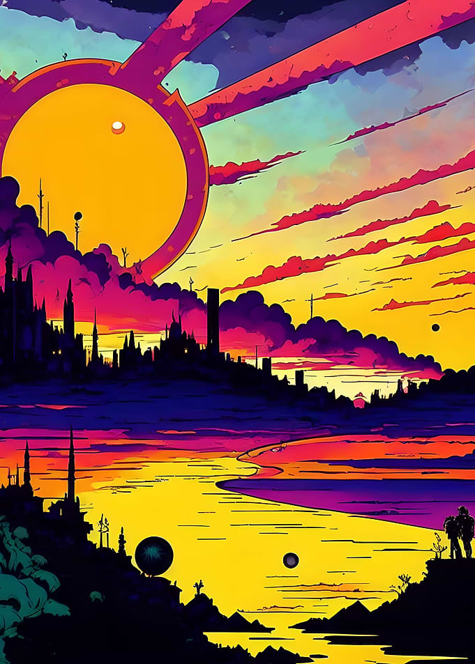 Colorful sunset