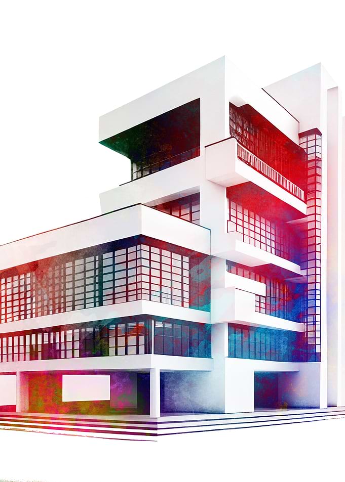 Bauhaus style architecture