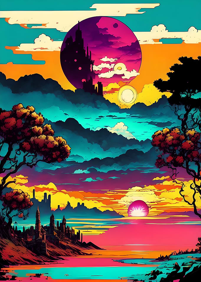 Colorful sunset