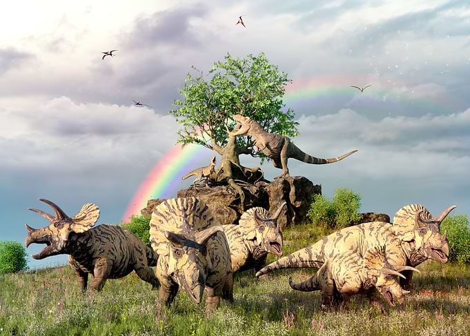 Triceratops and Trex