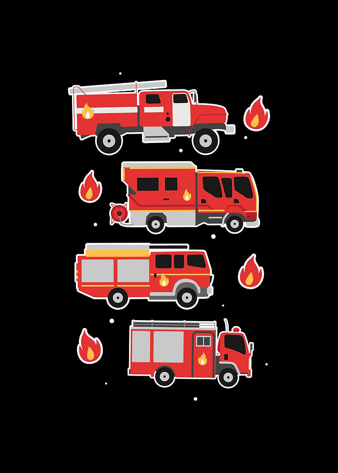 Firefighter vehicles for