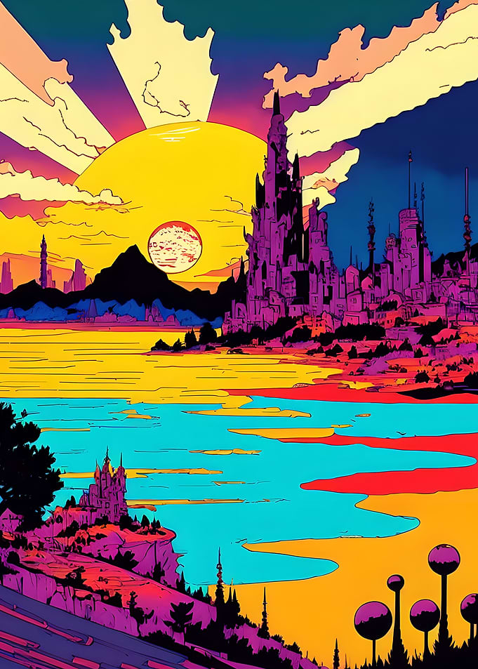Colorful sunset