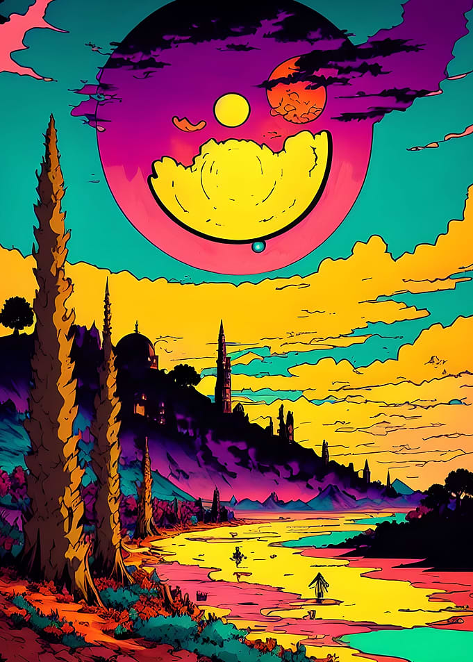 Colorful sunset