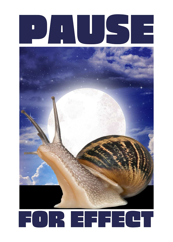 snail Pause for effect