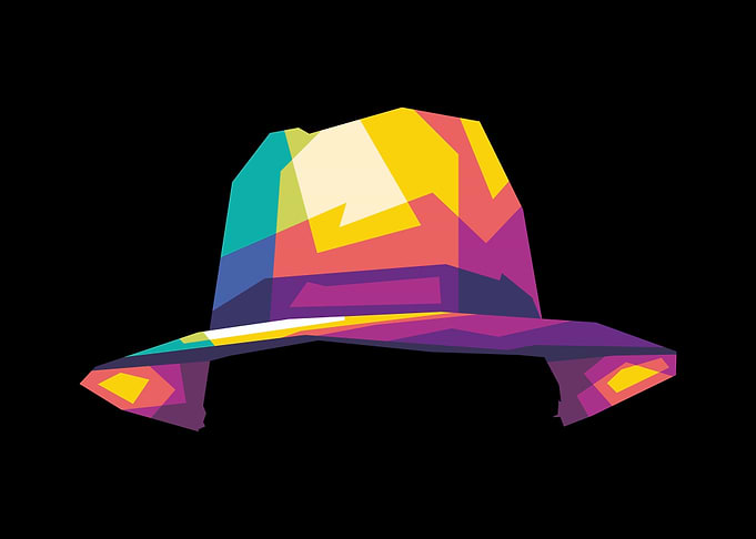 Old Hat Popart Black