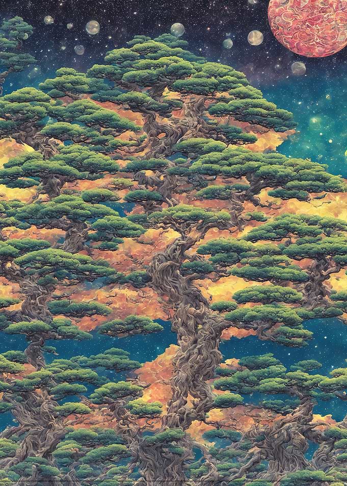 Bonsai inspired landscape