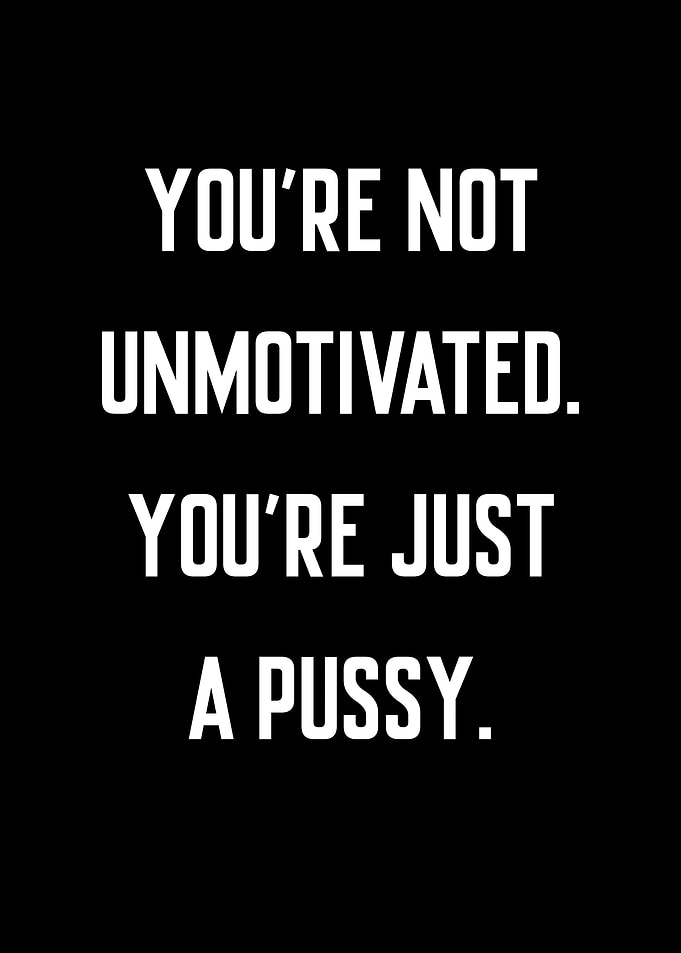Motivation text art