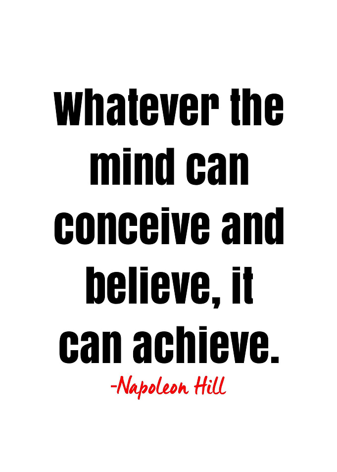Napoleon Hill Quote