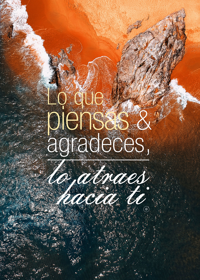 Mar Oceano con frase
