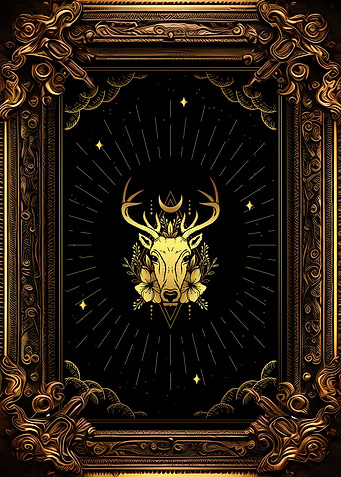Tarot deer head