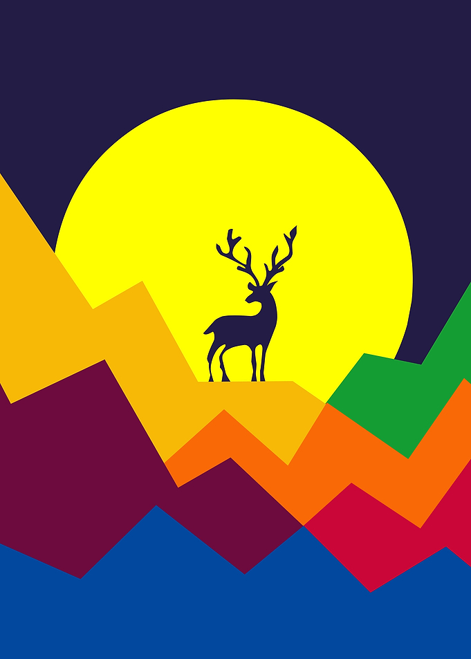 pop art mountain