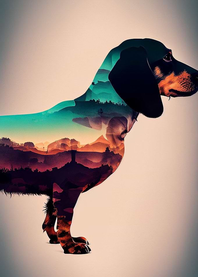 Dachshund Retro