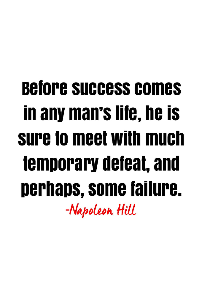 Napoleon Hill Quote