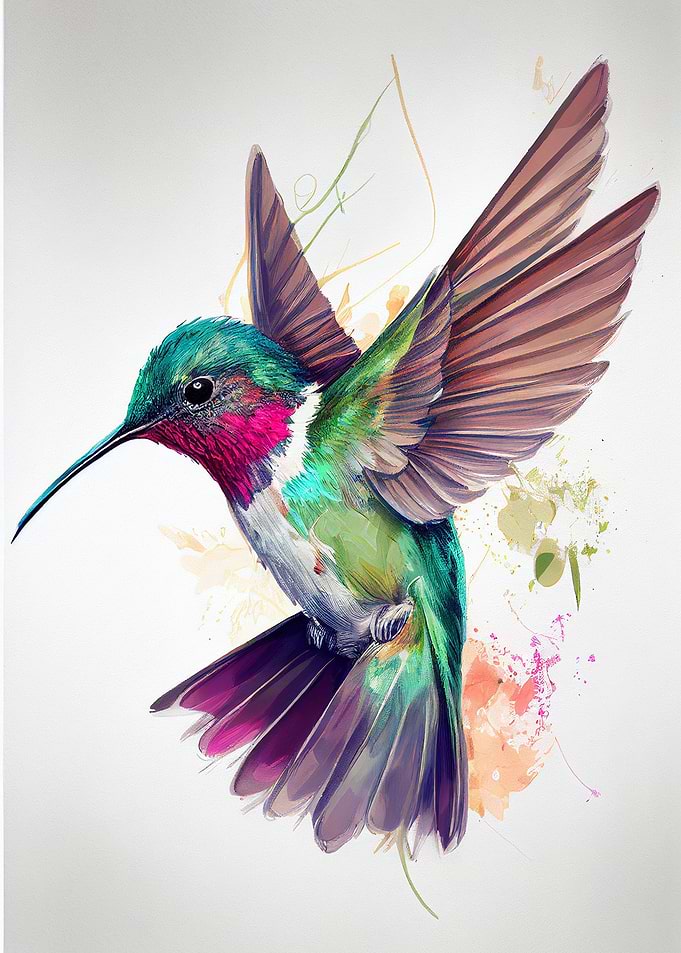 Hummingbird Bird Color