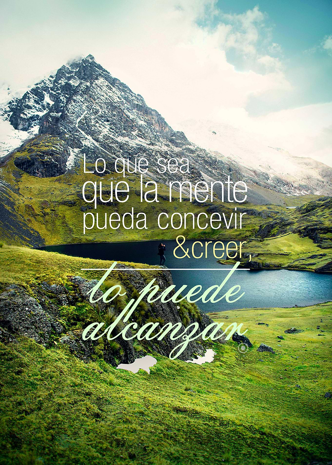 Montana con frase