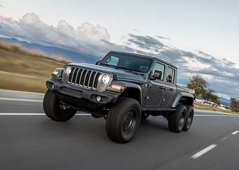 jeep on the road