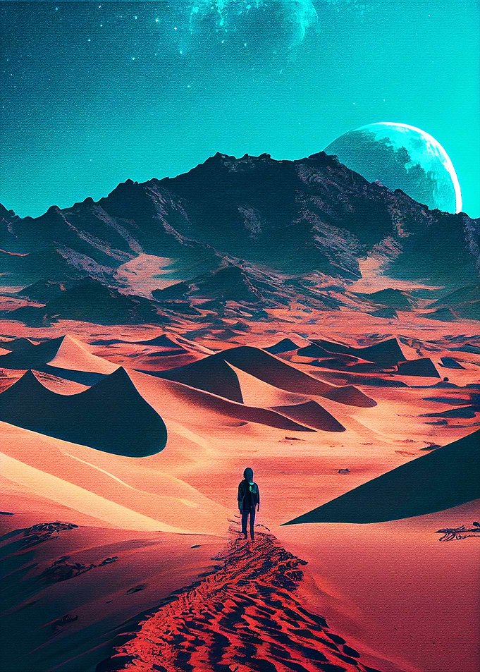 Walking in the Desert