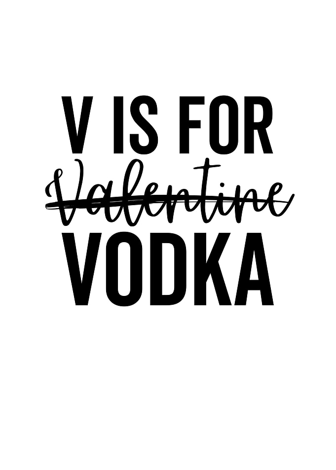 V is For Valentine Vodka