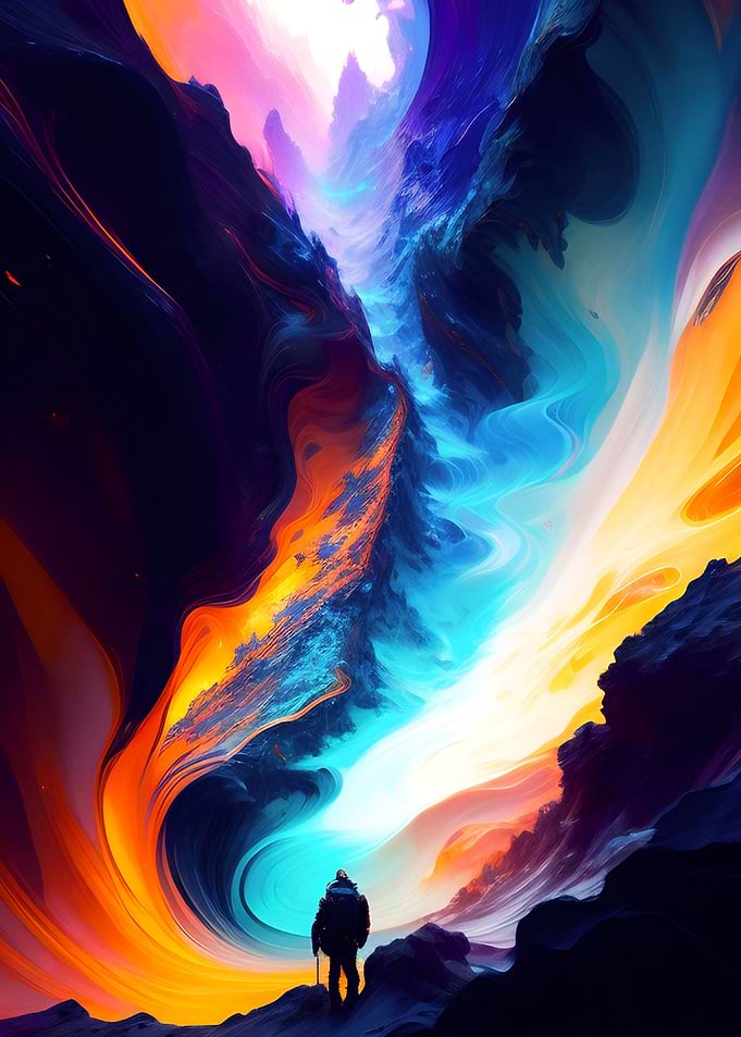 Distorted Glacier Path