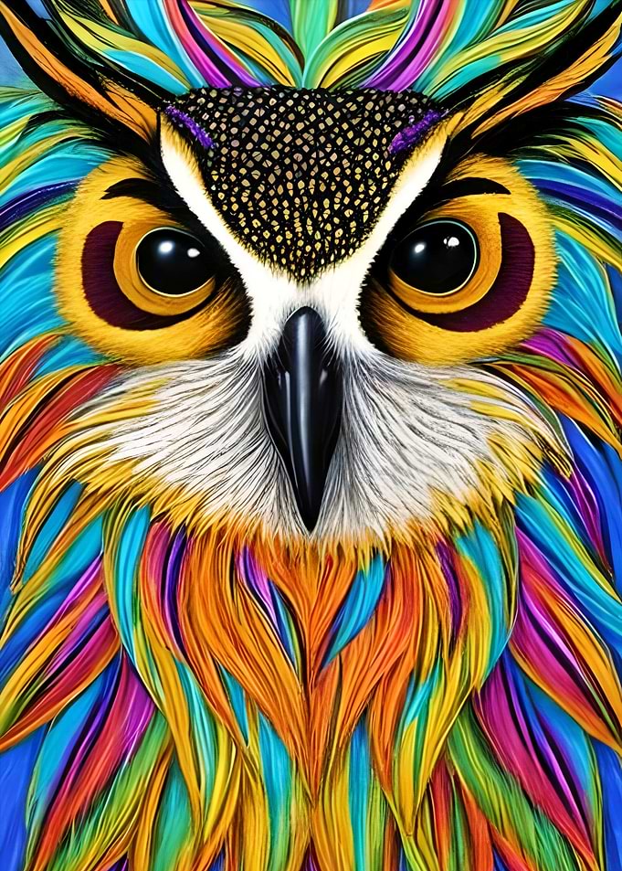 colorful Owl 16