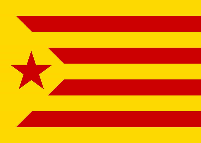 Catalan Red estelada Flag