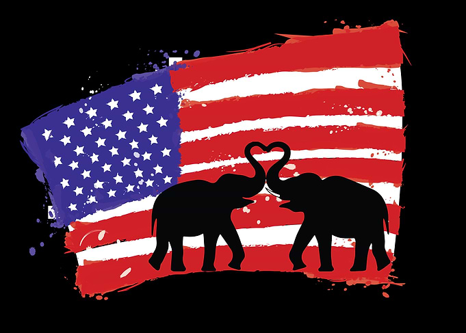 American Flag Elephants