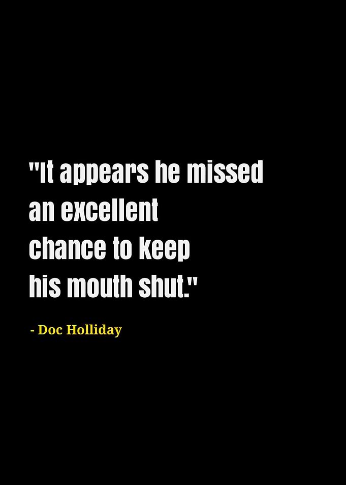 doc holliday quotes
