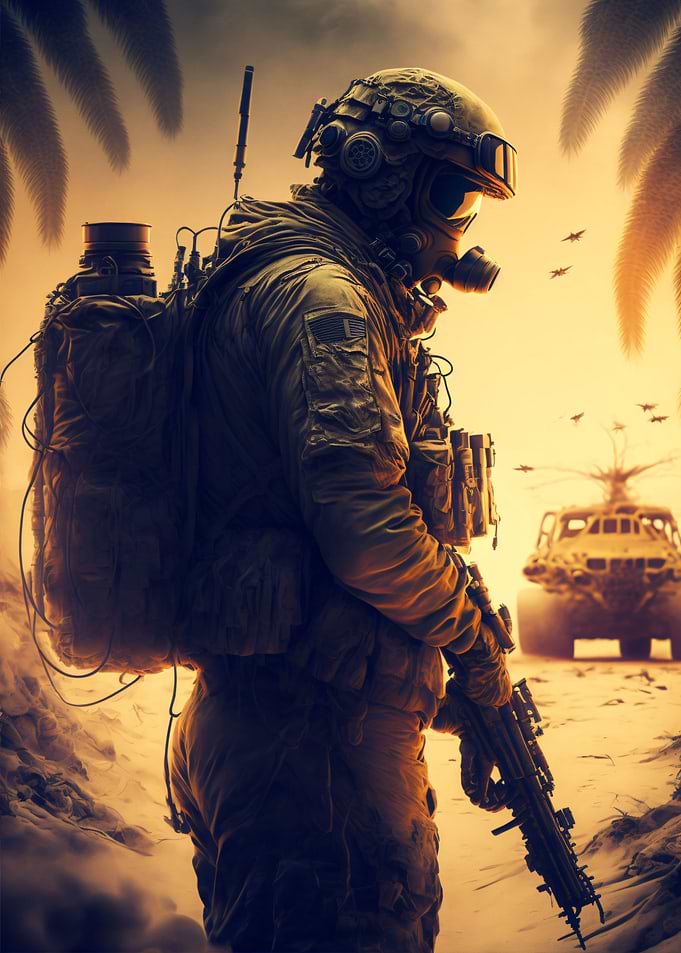 soldier desert AI