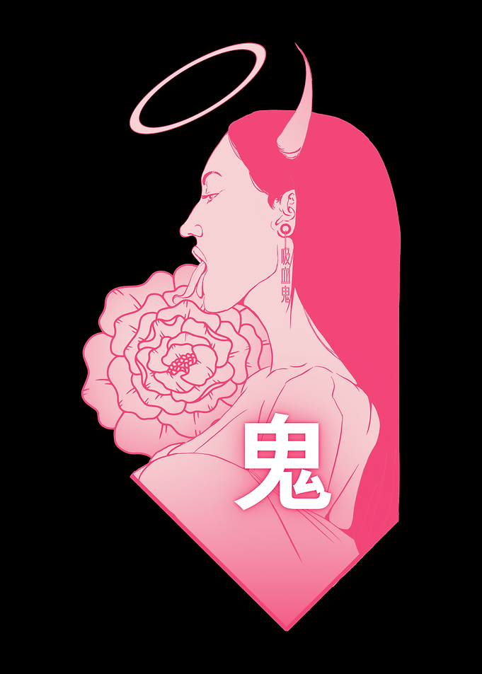 Japanese Oni Demon Girl