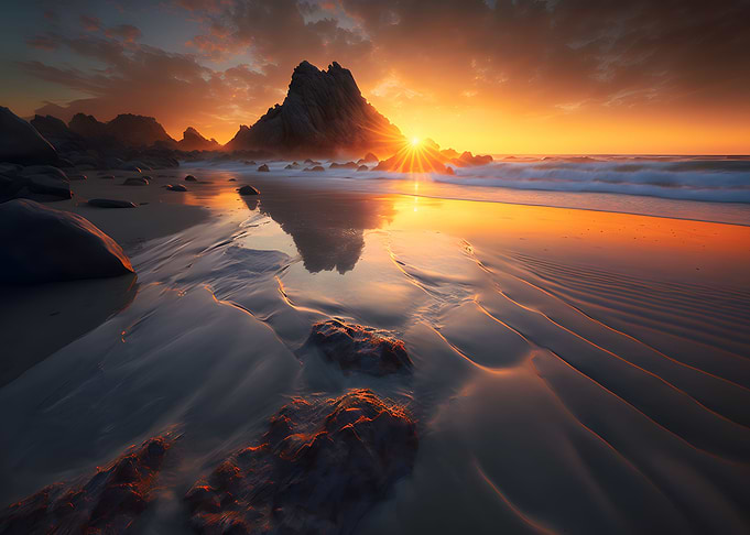 Beach sunset