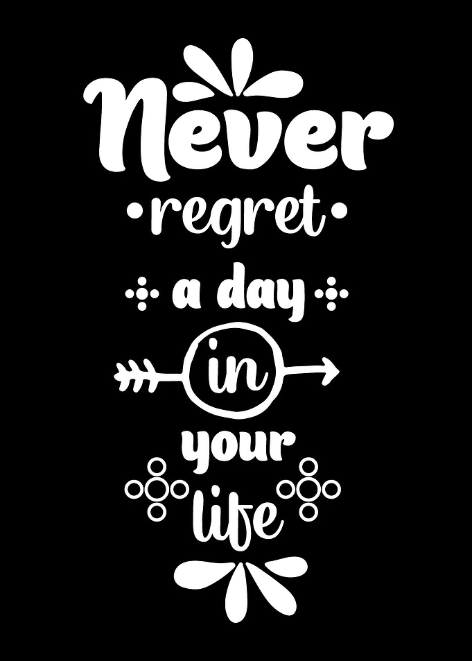 Regret Inspirational Quote