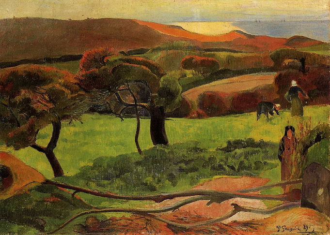 Breton landscape fields