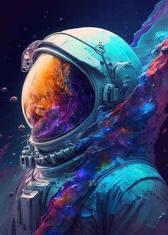 Leak Astronaut in Space