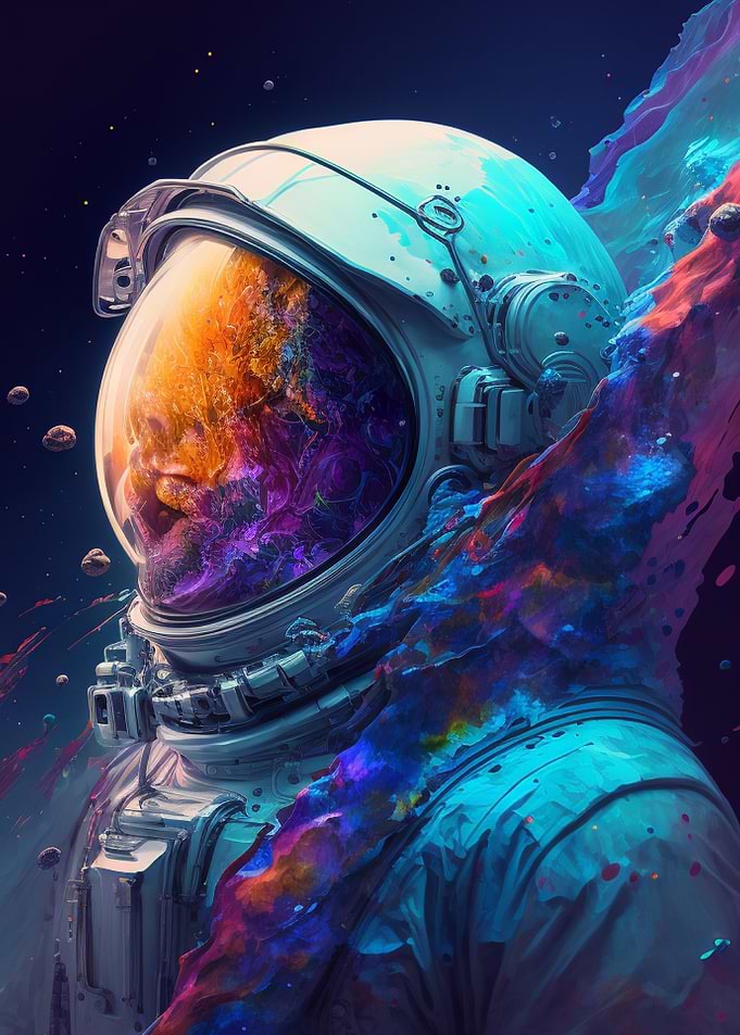Leak Astronaut in Space