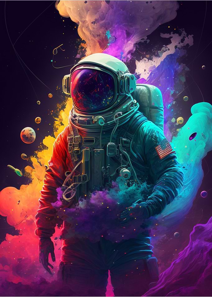 Leak Astronaut in Space