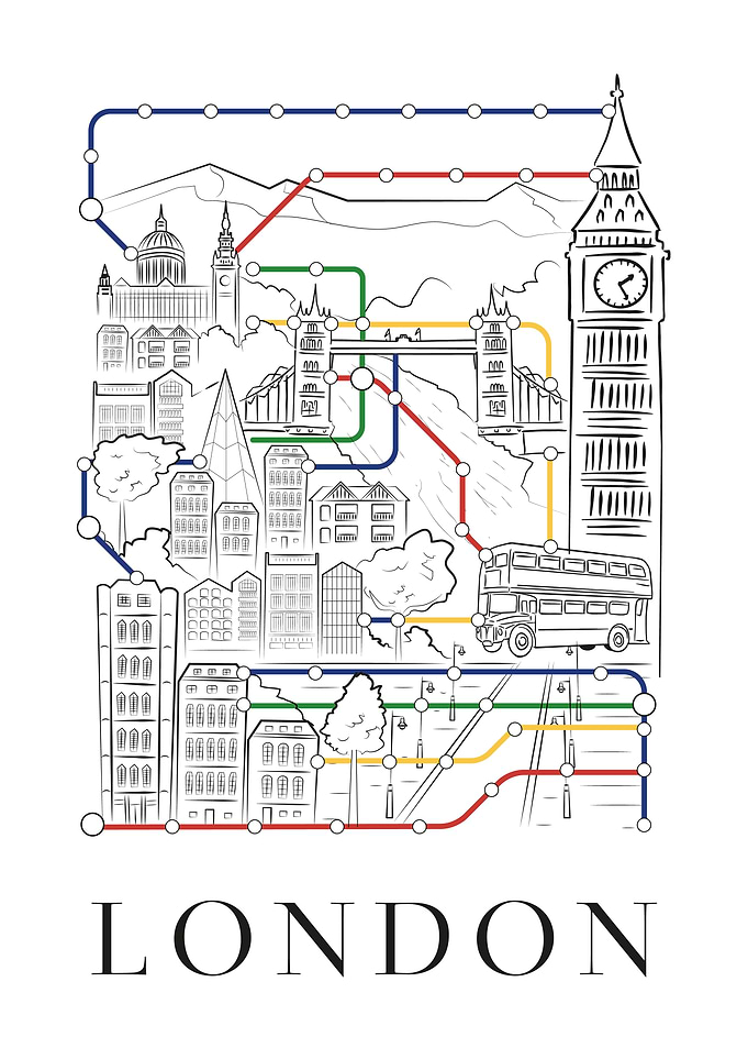 England London City Map