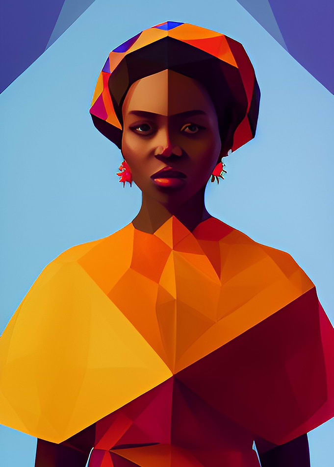 African woman portrait