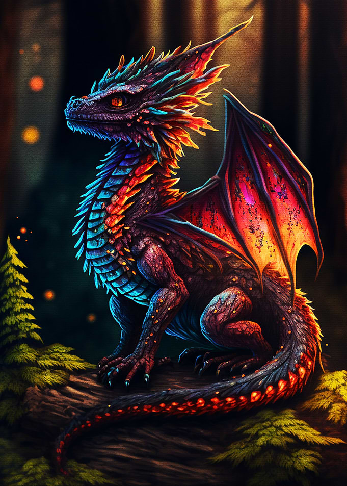 Portrait Cute Dragon