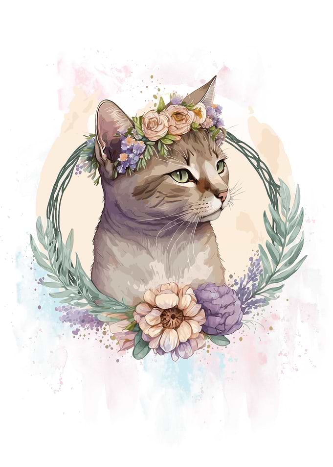 American Shorthair Cat Art